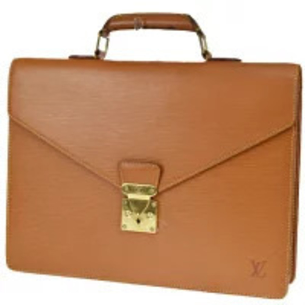 Louis Vuitton Serviette Conseiller Briefcase Epi Leather Orange